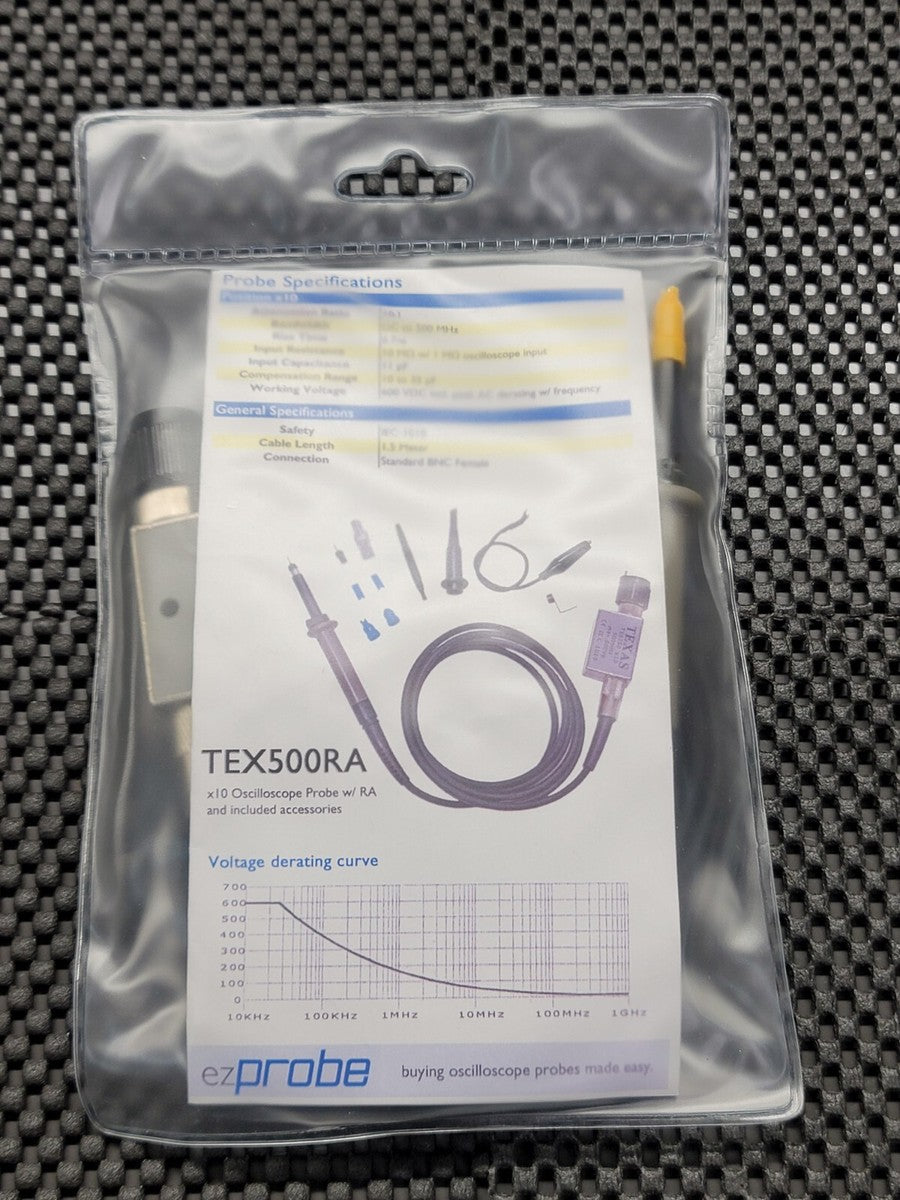 exProbe TEX500RA 10:1 DC to 500MHz 0.7ns 10MΩ w/ 1MΩ 11pF 10 to 35pF 600VDC