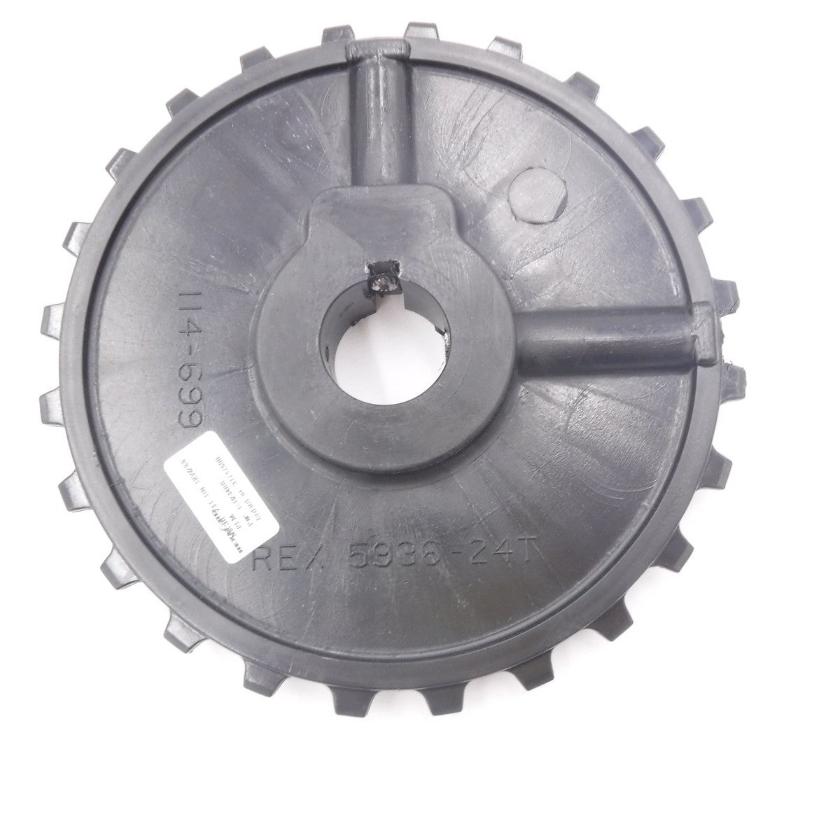 Rexnord 10028486 1 Piece Molded Acetal Sprocket 24 Teeth 1" Round Shaft 5936-24T