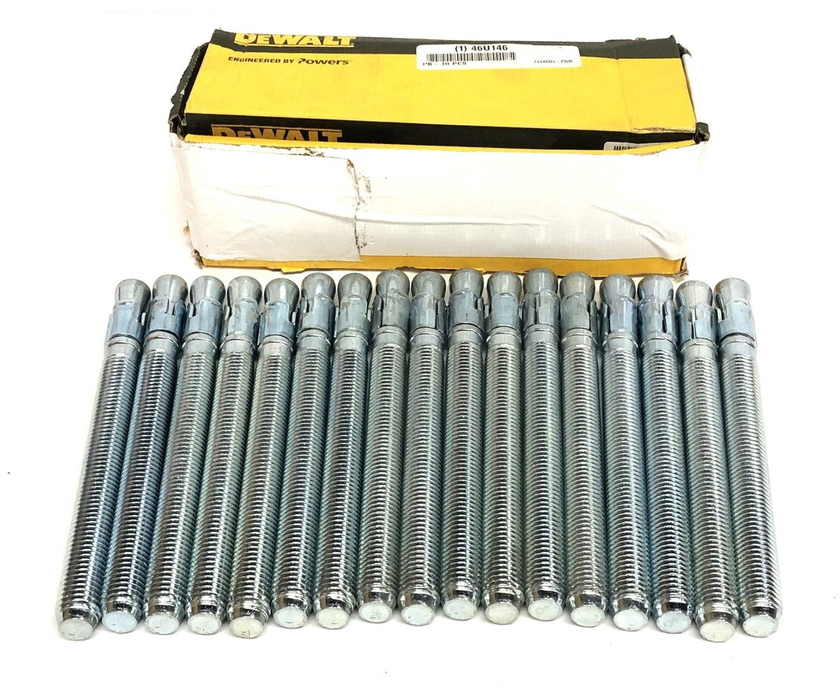 Dewalt 3/4 Inch Power Wedge Anchor Bolts Only 46U146 [Lot of 17] NOS