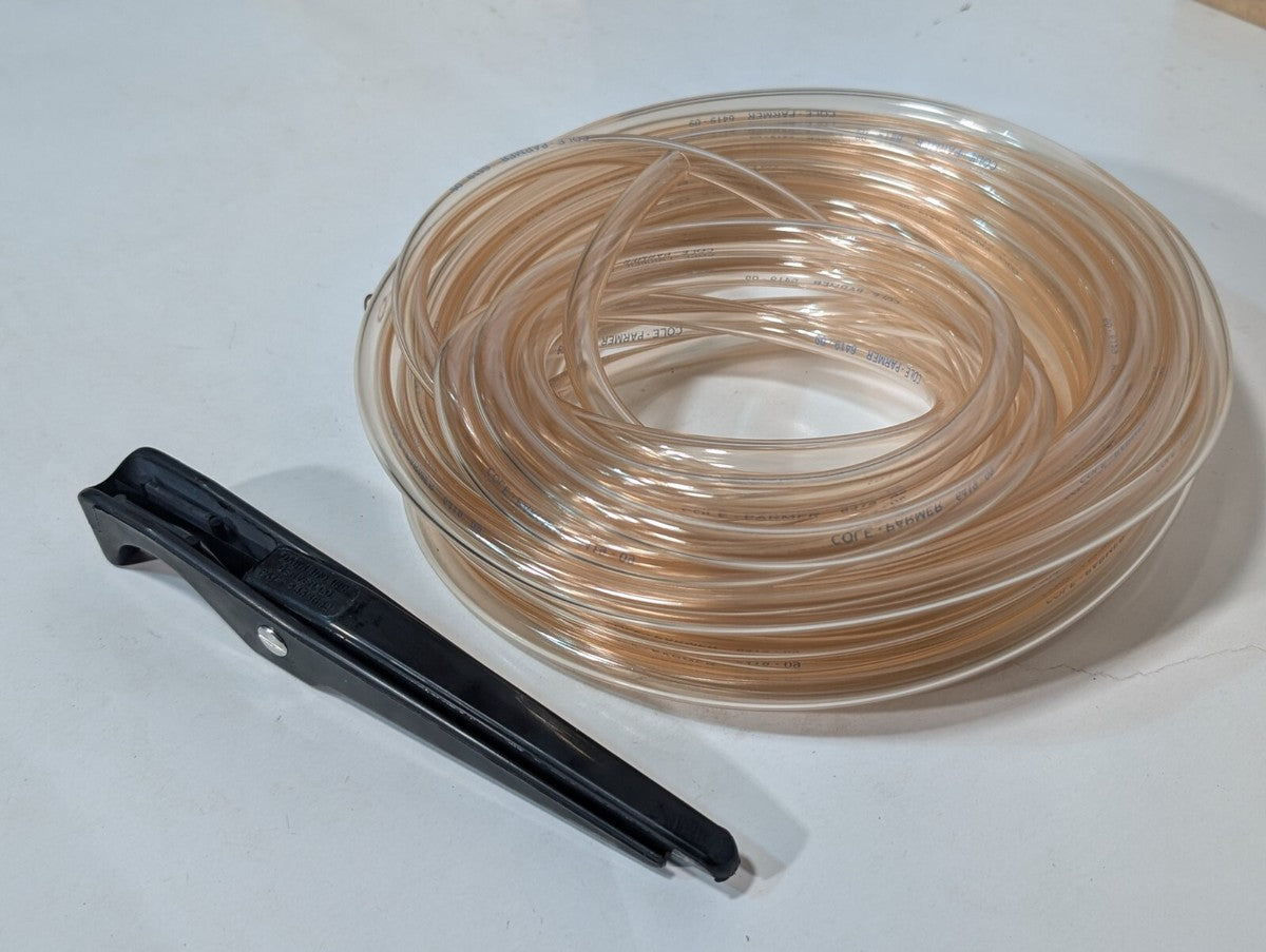 Cole Parmer 6419-09 Food and Beverage Tubing, ID: 1/4" x OD: 3/8", Length: 25'