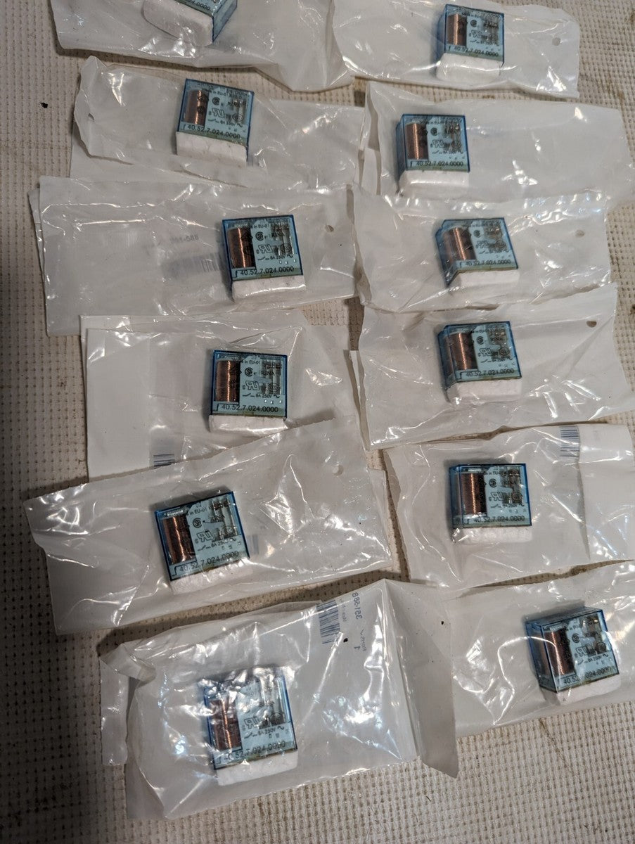 Lot of 5 Finder 40.52.7.024.0000 Relays, 8A 250V