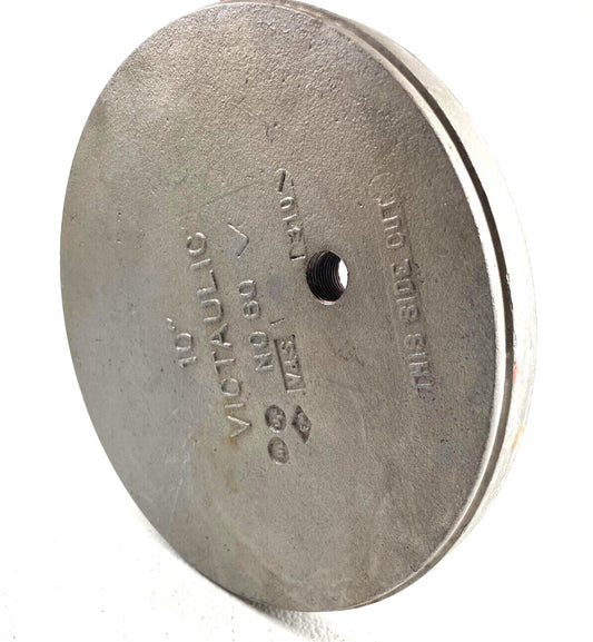 10" Victaulic Style 60 Cap w/ 1/2" Drain Grooved Fitting for 10.75 OD Pipe Size