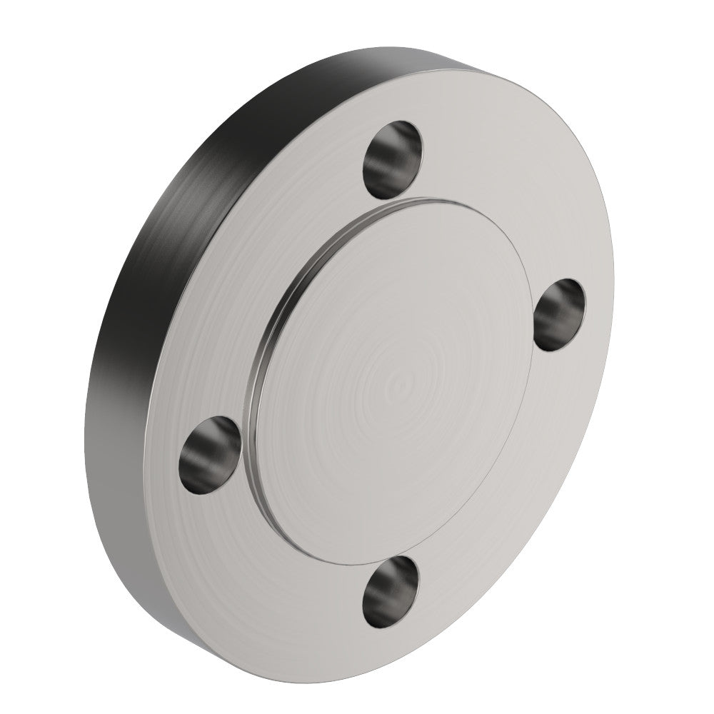 Blind Flange 1-1/2" Class 150 Raised Face F304/L Stainless Steel B16.5, 4-Holes