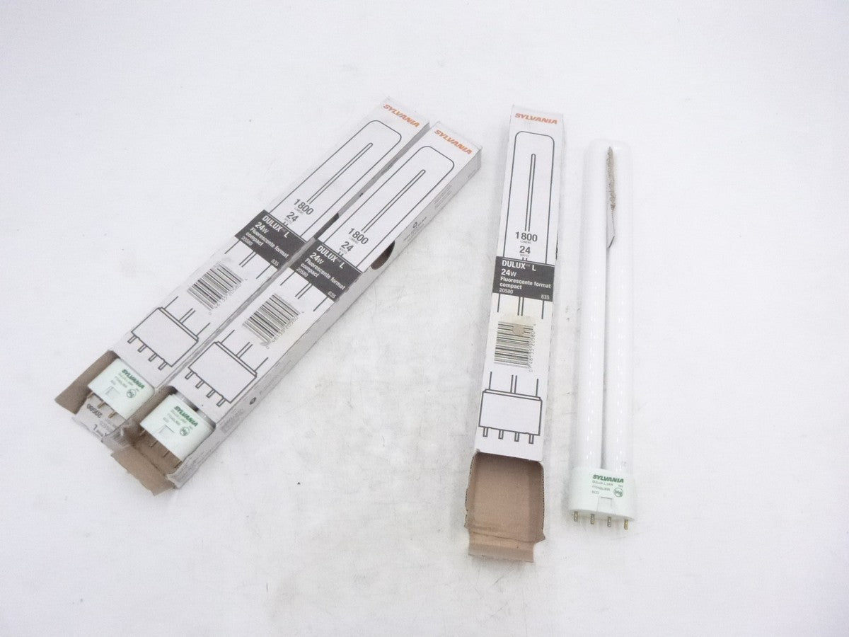 3 Pack Sylvania FT24DL/385 Compact Fluorescent Twin Tube 4 Pin 24W 2G11 T5 Bulb