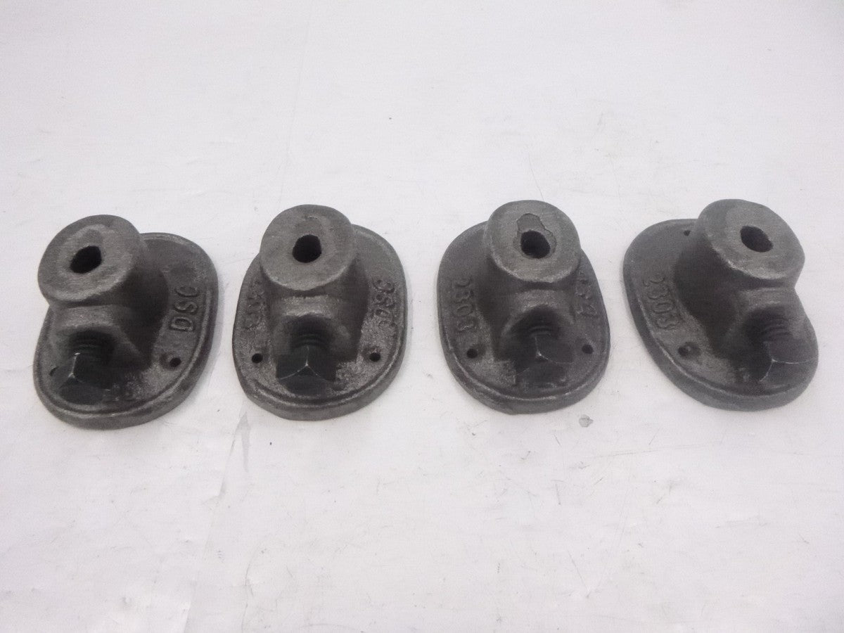 4 Pack Dayton Superior 1/4" Rod Clamps 32100 D12 Cast Iron For 3/8" Rod