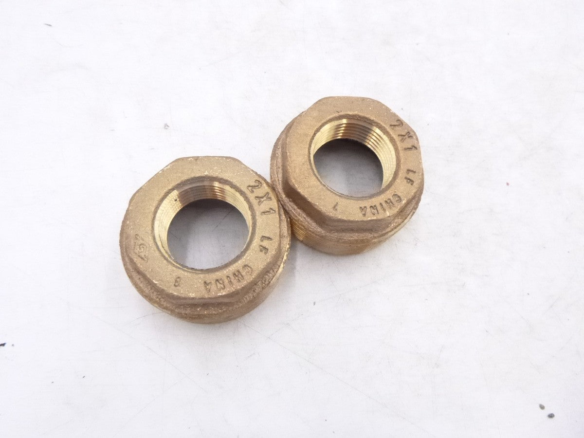 2 Pack Dixon HB2010 150# Threaded Reducer Hex Bushing 2" Male NPT x 1" Female NP