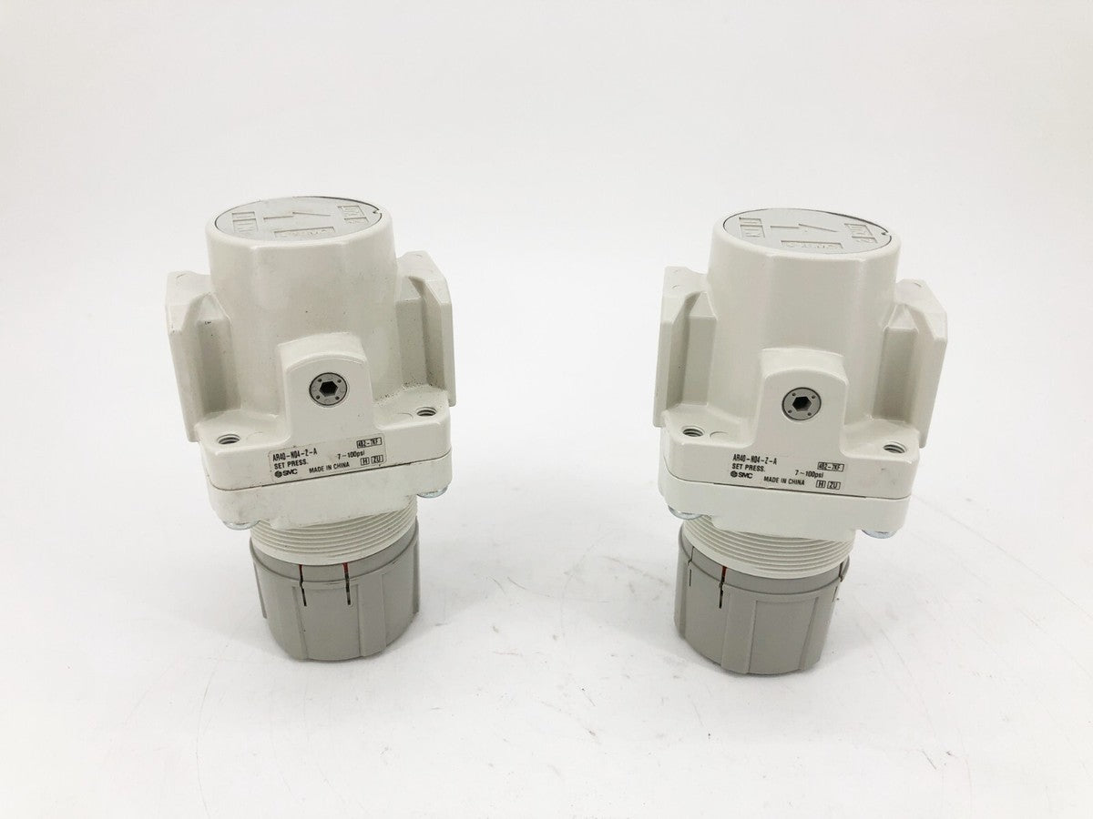 Lot of 2 New SMC AR40-N04-Z-A Pressure Regulators 1/2" NPT 7-100psi - No Box