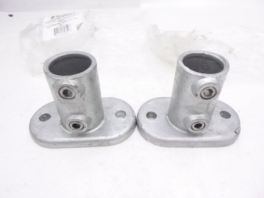 2 Pack Global 798739 1-1/4" Size Rail Flange Pipe Fitting 1.72" Fitting I.D.