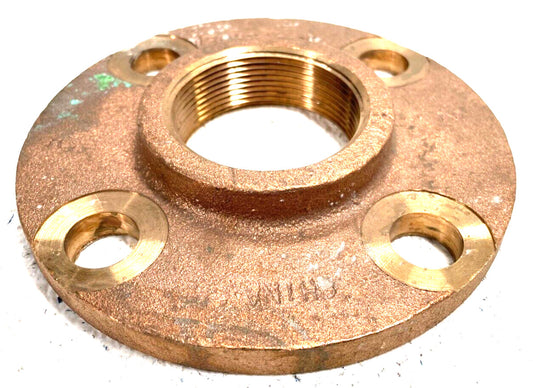 2" (2.375 OD) Class 150 Bronze Threaded Flange LEAD FREE
