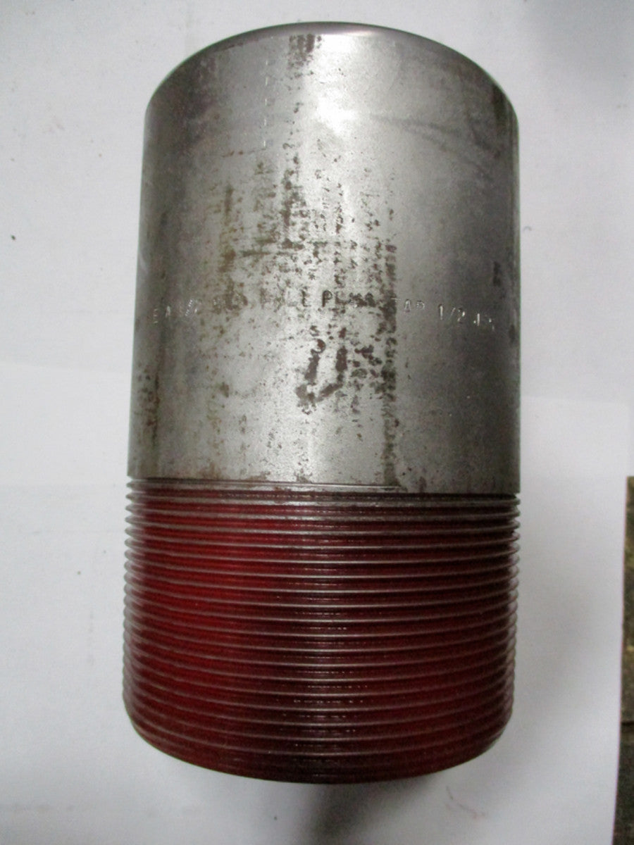 BULL PLUG 2-3/8" 8RD EUE Thread J55 XXH Galvanized 1/2" NPT Tap