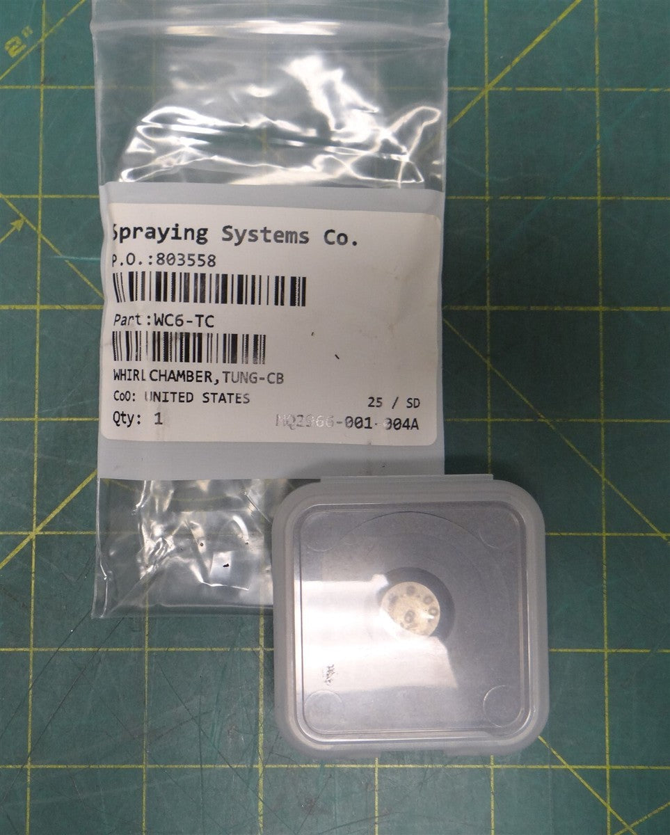 Spraying Systems Co WC6-TC Whirlchamber Tungsten Carbide Nozzle, 0.7" OD