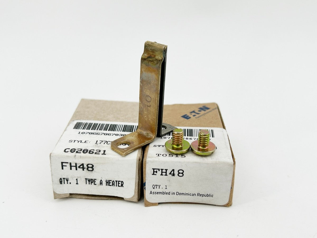New Lot of 2 Eaton FH48 Thermal Overload Element Relay