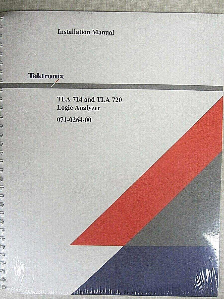Tektronix TLA 714 and TLA 720 Logic Analyzers 071-0264-00 Installation Manual