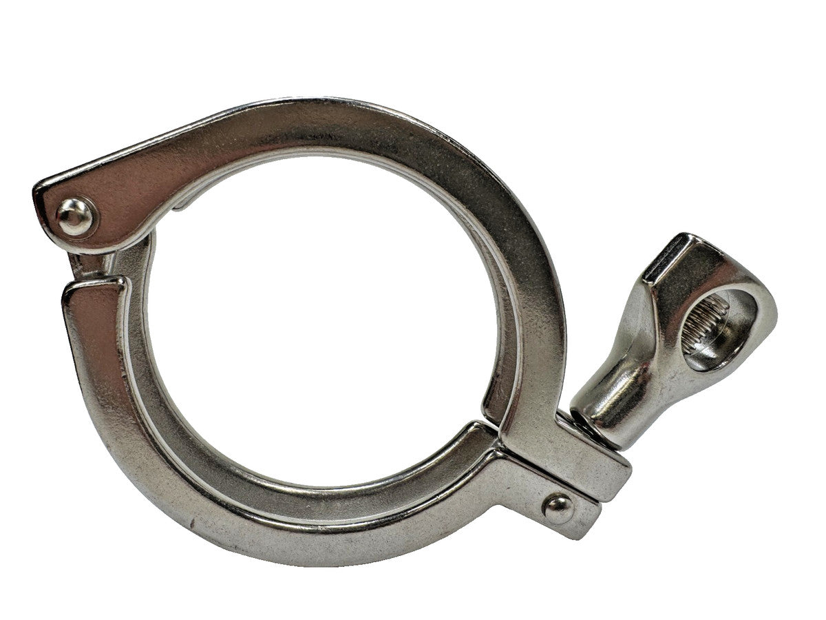 SANITUBE 13MHHM-250 2-1/2" Single Pin Heavy Duty Clamp w/ Wing Nut 304-SS