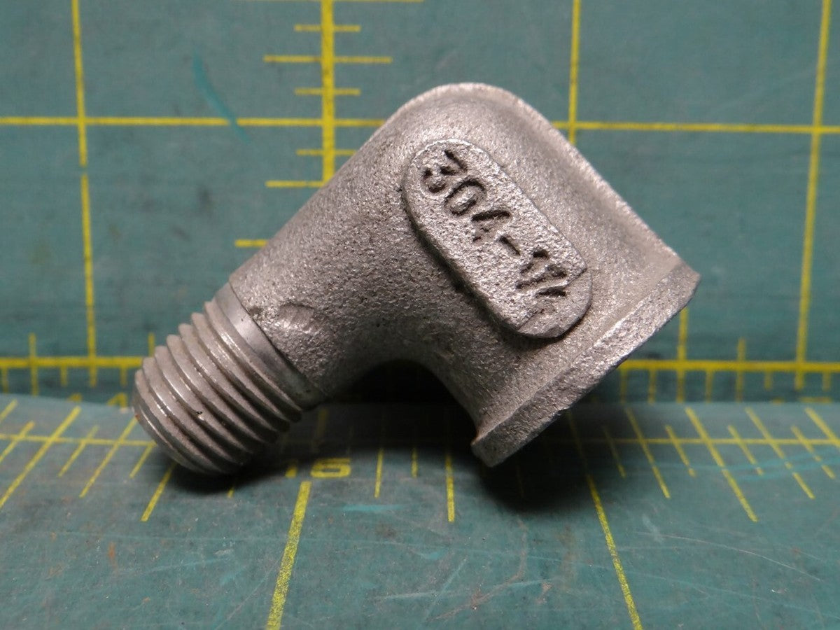 Stainless Steel 304 Threaded Cast Pipe Fitting Elbow, 1/4