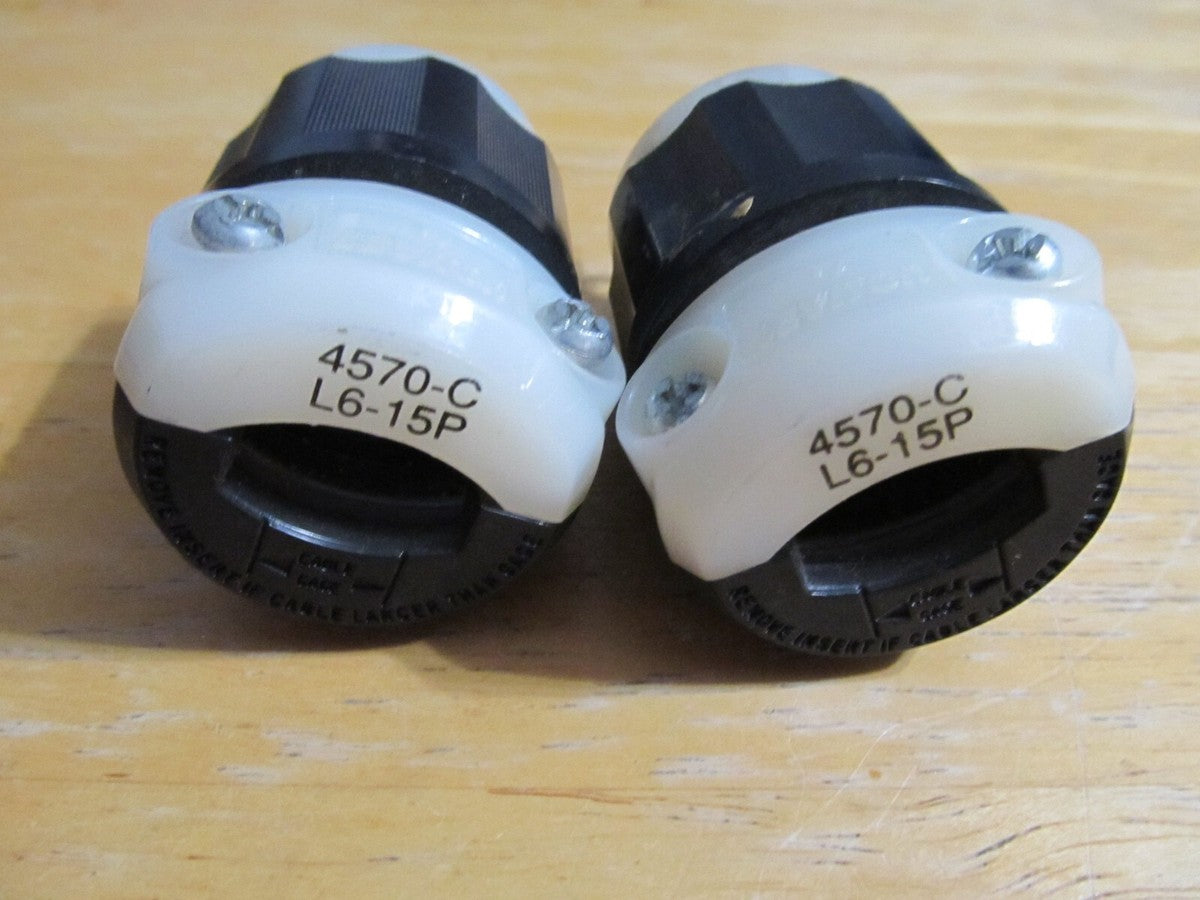 "LOT OF 2" LEVITON 4570-C PLUGS