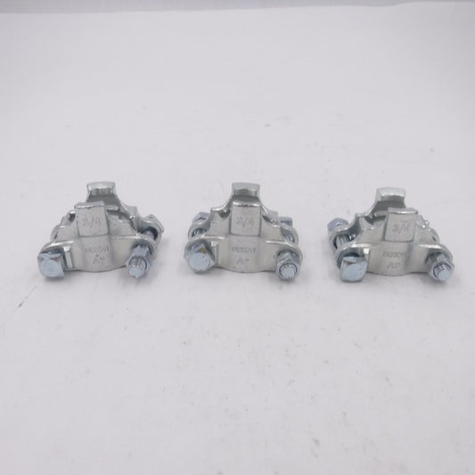 3 Pack Dixon Valve A9 Air King Clamps Cast Carbon Steel 3/4"