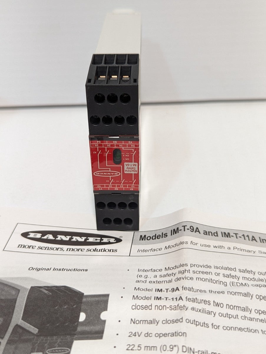 Banner Machine Safety Relay IM-T-9 – SPMX SOLUCIONES INDUSTRIALES