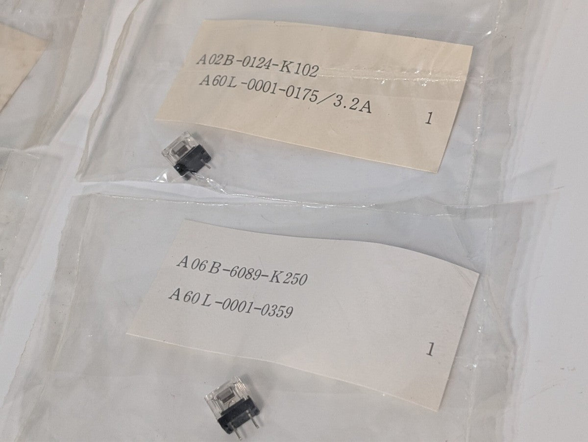 Lot of FANUC A03B-807-K101 A02B-124-K102 A06B-6089-K250 Fuse and Fuse Assembly
