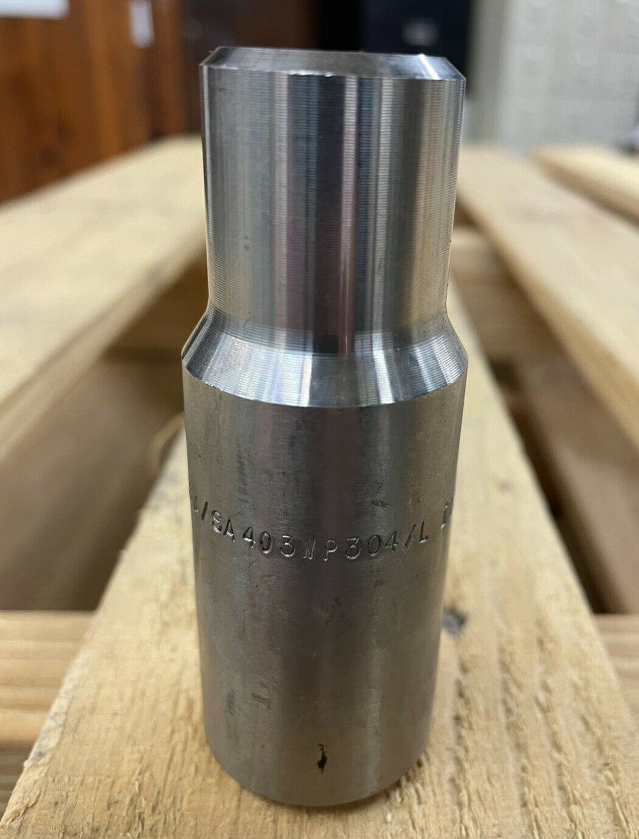 1" x 3/4" Schedule 40 Beveled Both End Swage Nipple SA403 WP304L Pipe Fitting
