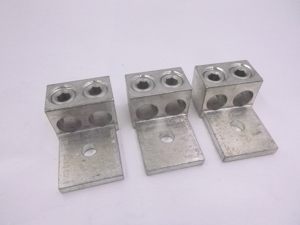 3 Pack ILSCO AU250 Copper 2-Conductor Mechanical Lug 250 kcmil AL9CU