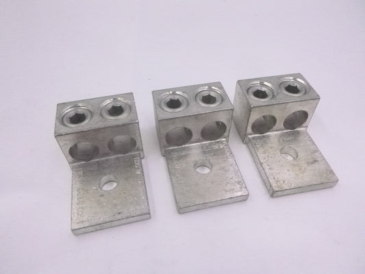 3 Pack ILSCO AU250 Copper 2-Conductor Mechanical Lug 250 kcmil AL9CU