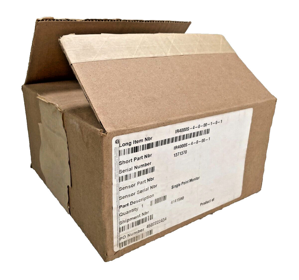 GENERAL MONITORS IR4000S CO2 Single Point Monitor, PN: 32563-13 *NEW ...