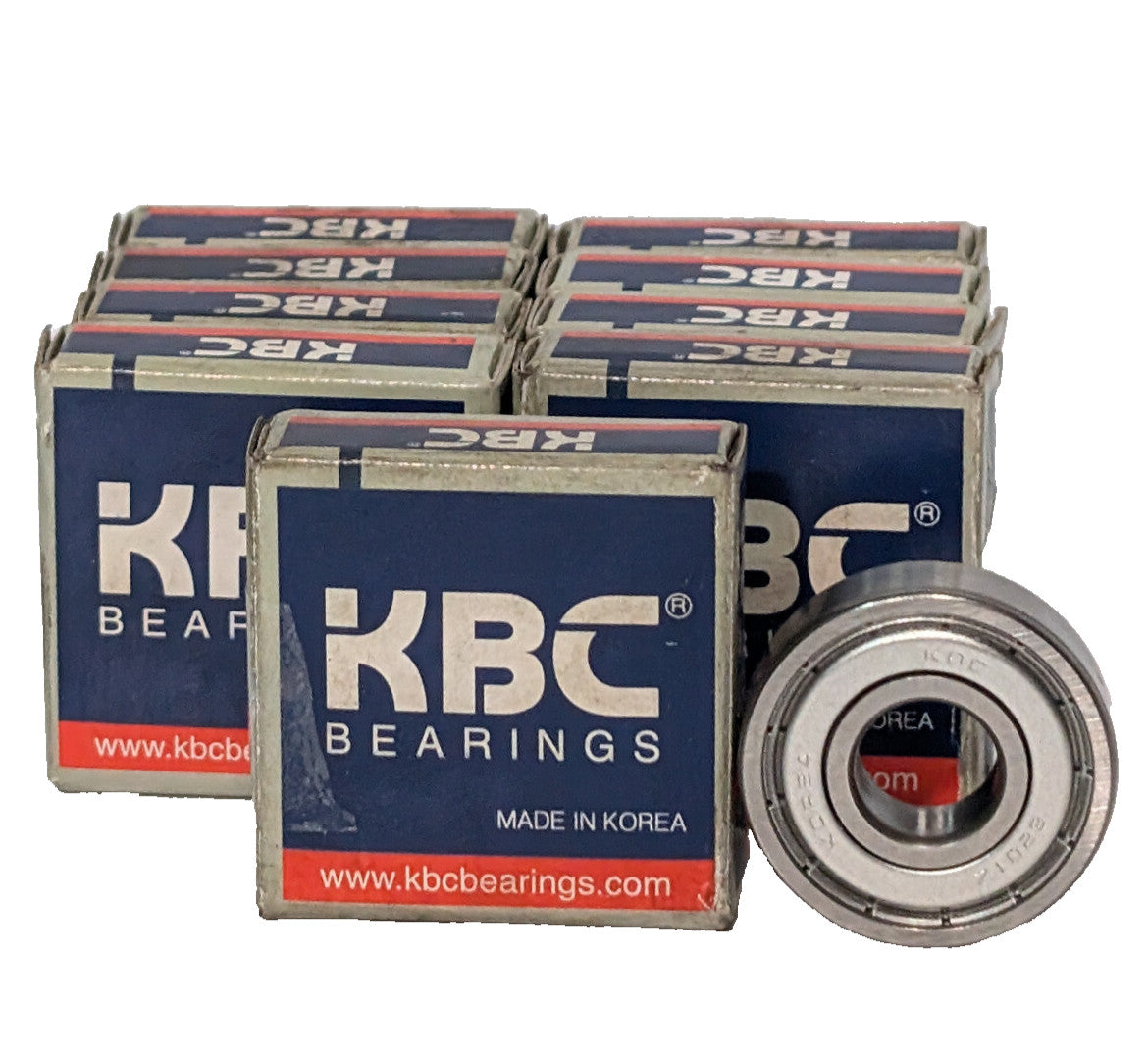 Lot of 9: KBC 6201ZZ-C3-G81, 6201Z Premium Metal Ball Bearings