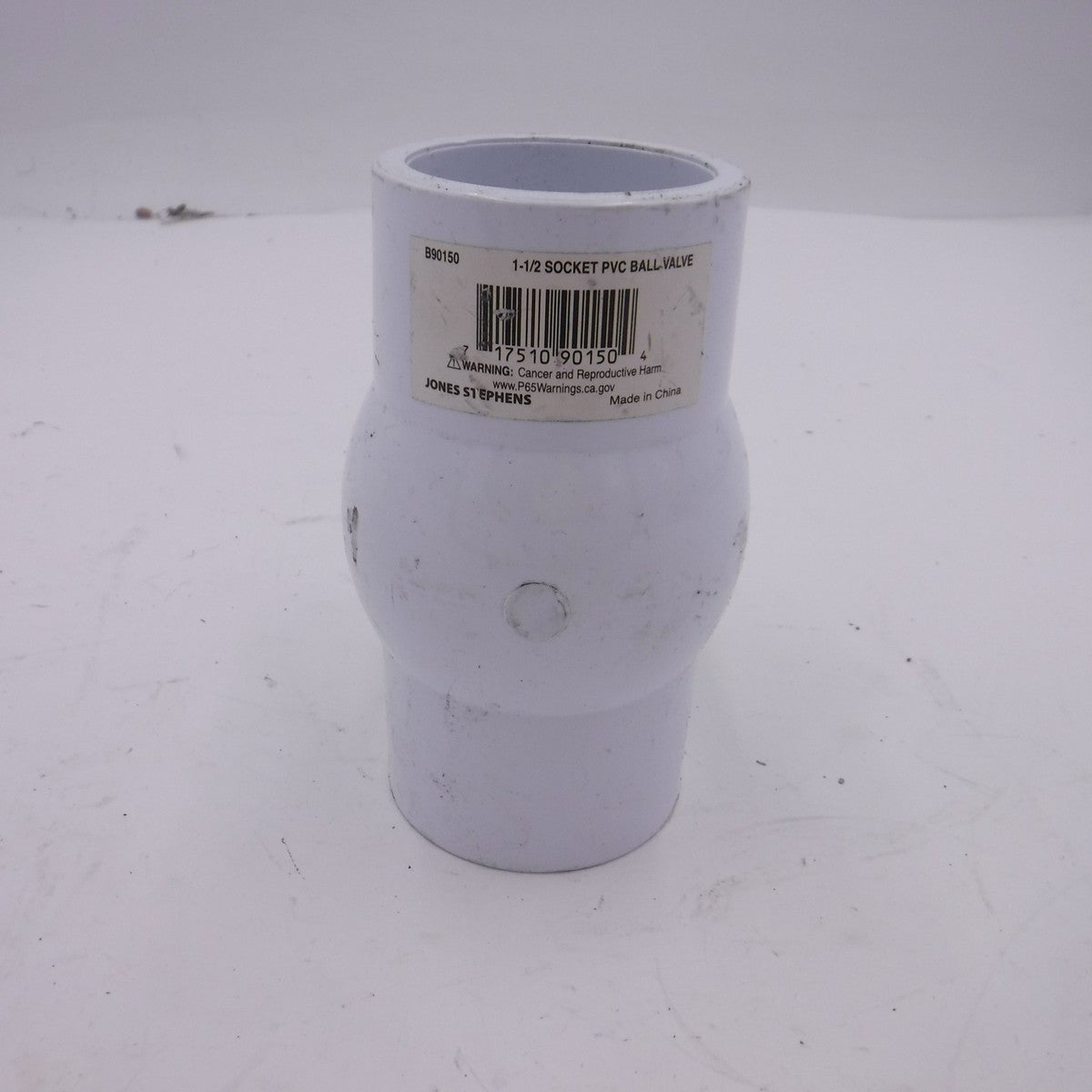 Jones Stephens 1-1/2" 1-Piece SLVT PVC STD Ball Valve B90150 150PSI
