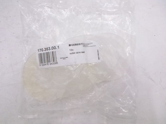 10 Pack Geberit Ideal Standard Outlet Valve Seals 170.353.00.1