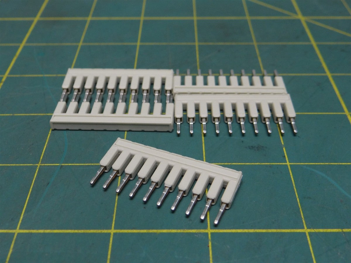 (Qty: 5) Wago TOPJOBS 2002 Bridge Jumper 2002-410 Insulated 10-Way 10P 800V 24A