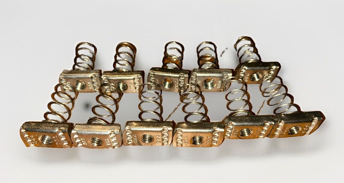 *QTY 11* Cooper B-Line N228 3/8" SS6 Channel Spring Nut Stainless Steel.    Q4