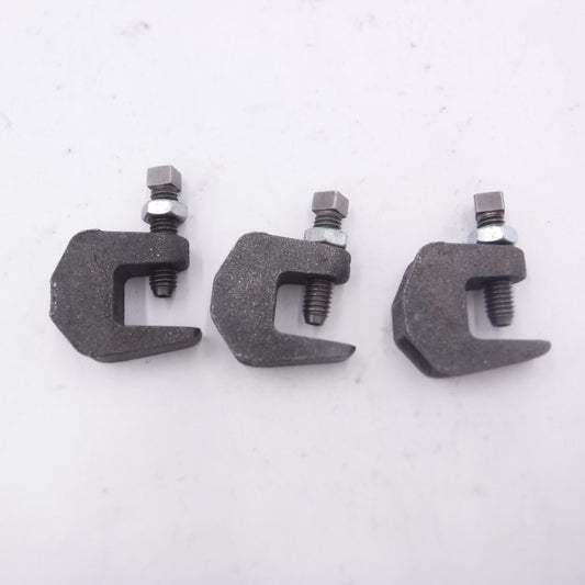 3 Pack Anvil Fig 92 Standard Throat C-Clamp 3/8" Rod Ductile Iron 31160