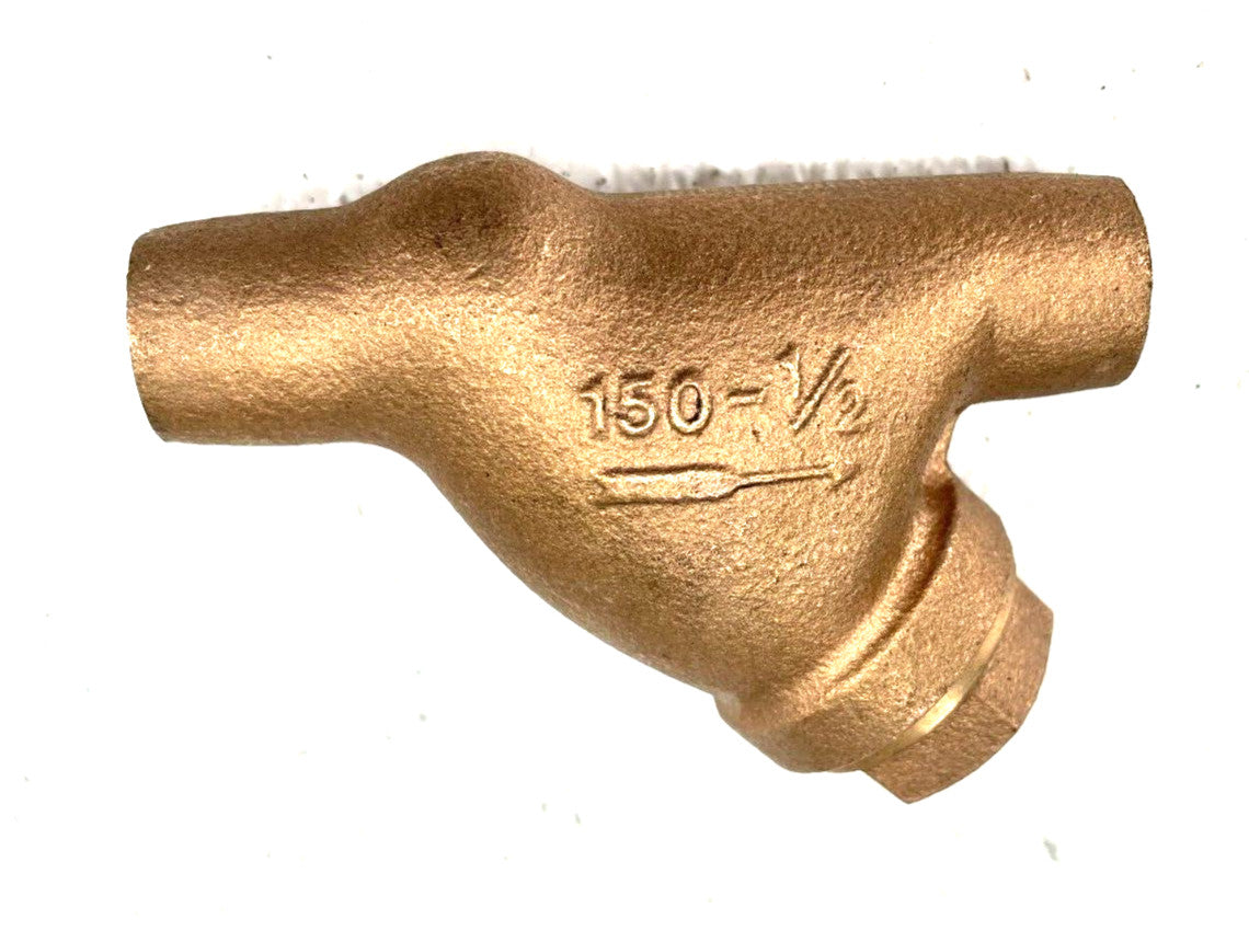 TOYO Bronze Y Strainer 1/2" CTS Solder Joint / Sweat 150-SWP / 20-Mesh SS Screen
