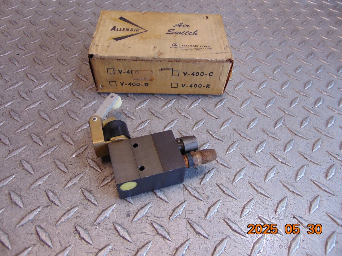 ALLENAIR V-400-C AIR SWITCH PNEUMATIC VALVE
