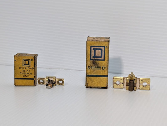 (Lot) Square D B12.8 58749 FP & A.49 Overload Relays, NIB w/ shelfware