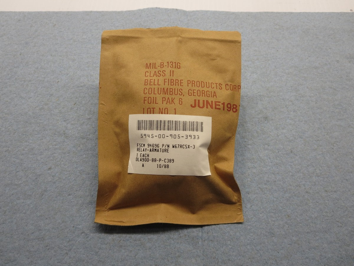 Magnecraft W67RCSX (NSN 5945-00-905-3933) Relay 5A @ 28VDC/120VAC NEW IN PKG.