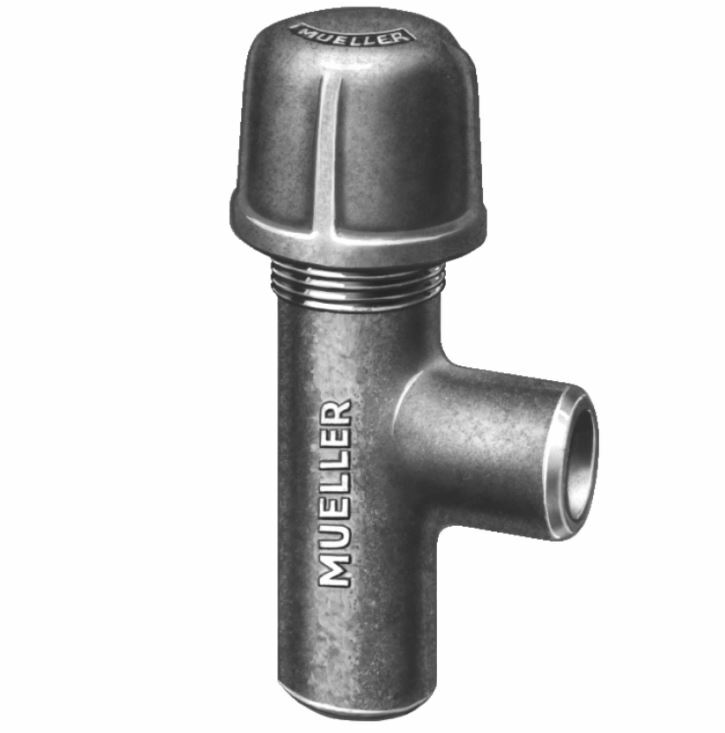 MUELLER H-17500 2" x 2" 250 psig NO-BLO Service Tee Welding Type 