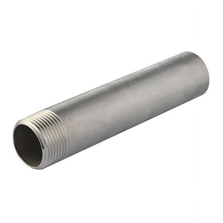Pipe Nipple 1-1/2" Schedule 80 x 12" Long Thread One End TOE 304 Stainless Steel