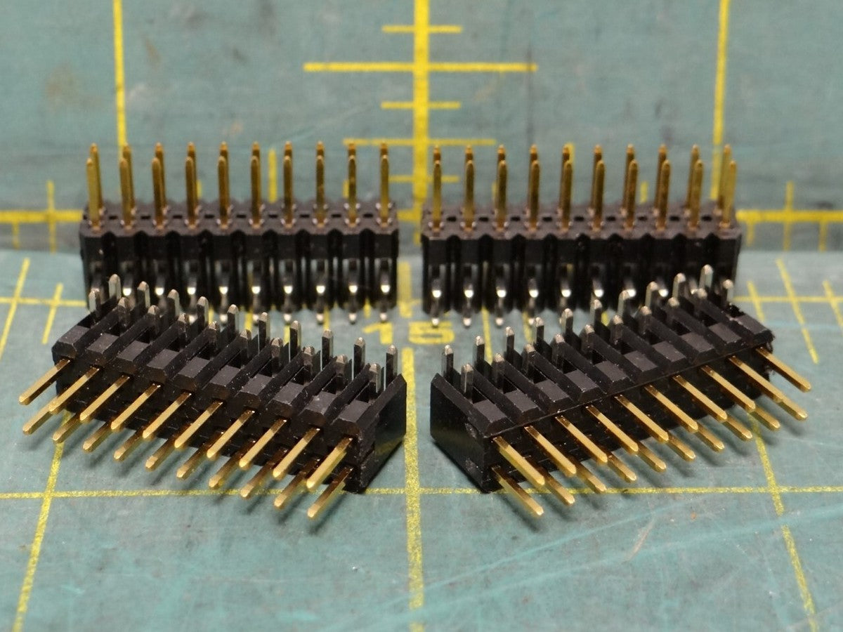 4 Piece Samtec BST-110-08-G-D-230-RA Right Angle Board Connector 20 Contacts