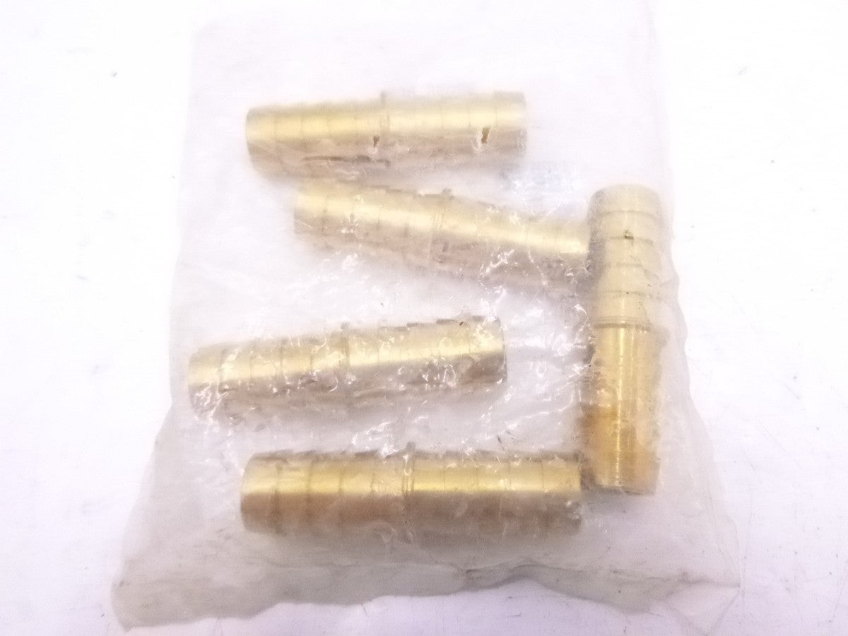5 Pack 10974 Barbed Brass Hose Fitting 1/2" ID Hose