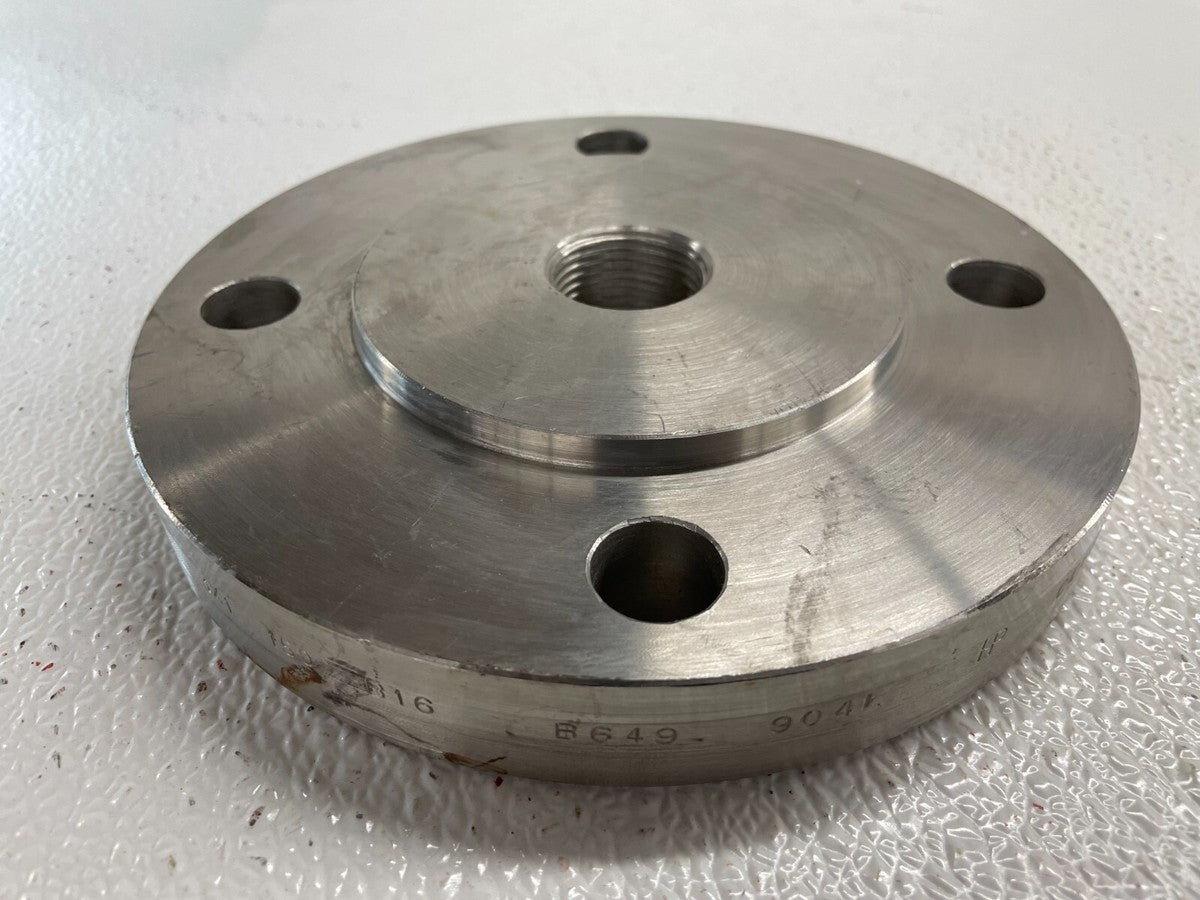 3" x 1" Threaded Reducing Flange Class 150 Raised Face 904L Stainless Steel