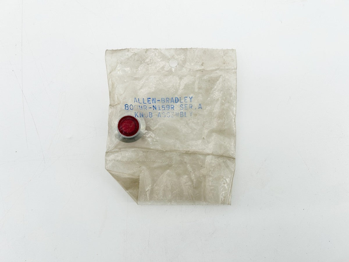 New Allen Bradley 800MR-N159R Pushbutton Cap 22MM Red Illuminated Ser.A