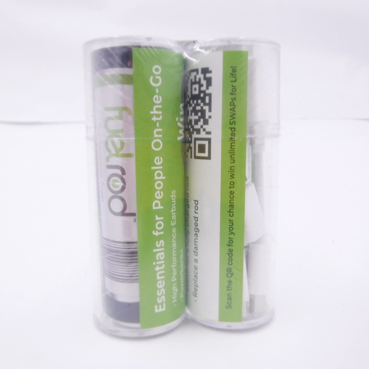 2 Pack FuelRod Rechargeable Backup Power Bank USB-C, All Cables & Connectors