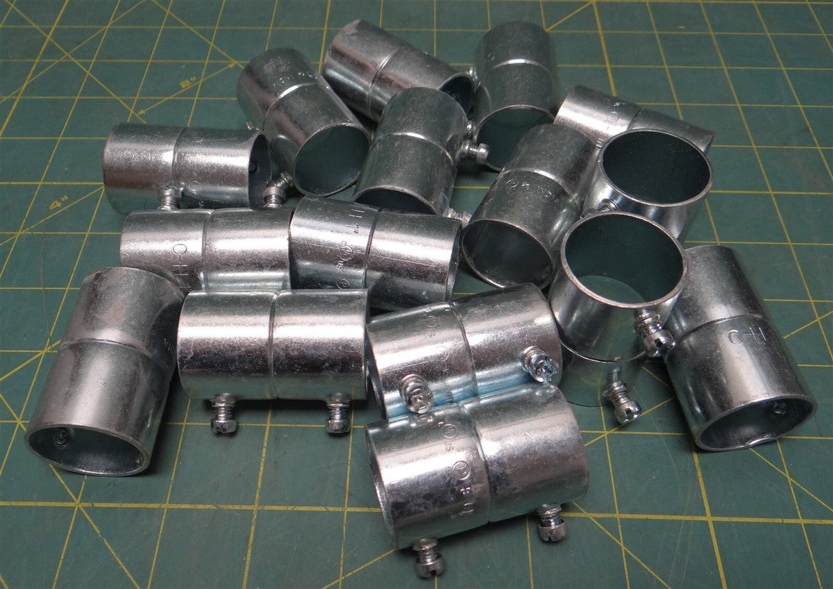 (15) 1" Crouse Hinds 462 Set Screw Type Coupling Zinc Plated Steel for EMT