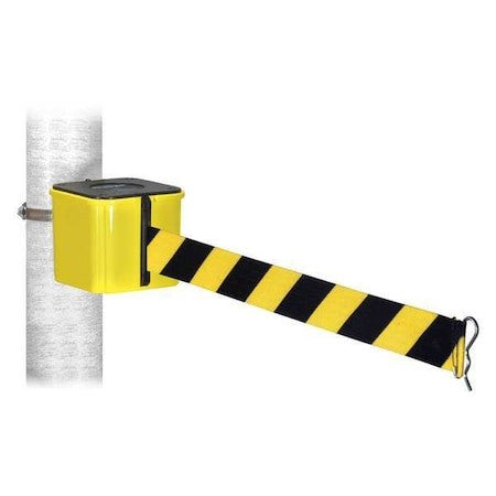 Retracta-Belt Wh412yw30-Byd-Hc Warehouse Barrier,30Ft Black/Yellow Belt
