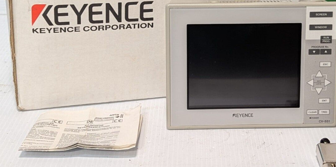 Keyence CV-551 operator interface, machine vision system, RS-232C/Console serial