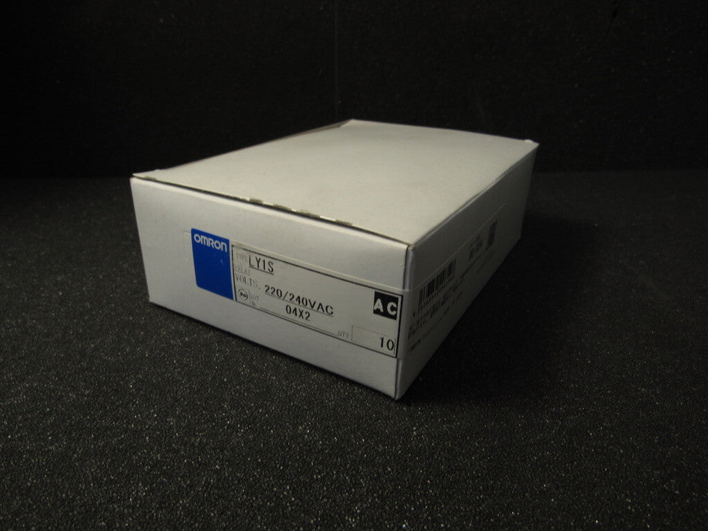 Omron Automation LY1S AC220/240 DPDT, 220/240 VAC coil voltage, 10 A "Lot of 10"