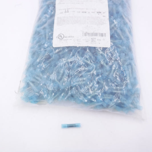 1000 Pack 16-14 AWG Short Butt Sealed Crimp Connectors Blue KSE5-14-SH