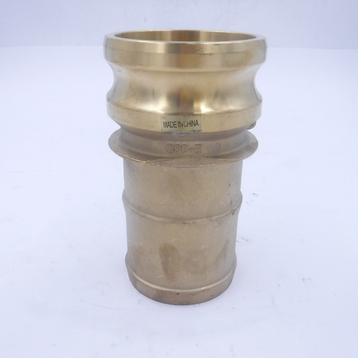 3" Type E Adapter Brass Male Camlock x Hose Shank E300